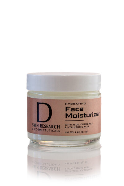 Nu Creation Esthetics commercial product photography hydrating face moisturizer with hyaluronic acid