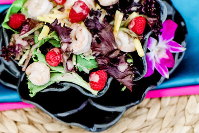 Shrimp & Raspberry Spring Salad