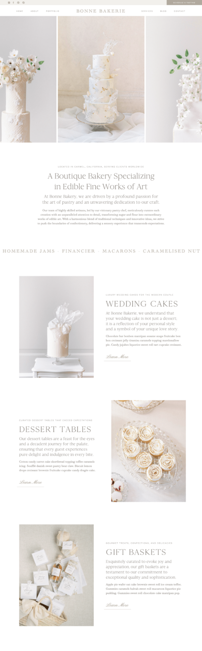 Showit website template screenshot.