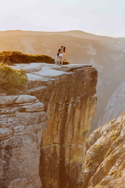 Taft point Yosemite and MoabLas Vegas Zion Utah national parks wedding and elopement photographer adventurous destination