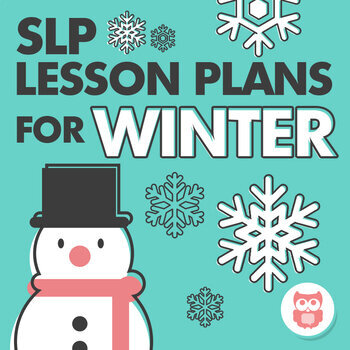 Speech therapy crafts and lesson plans for winter