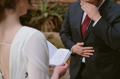couples exchange their emotional vows