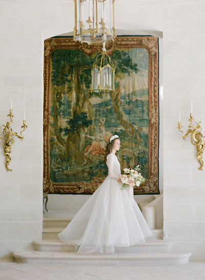 Bride at Château de Villette Wedding in France