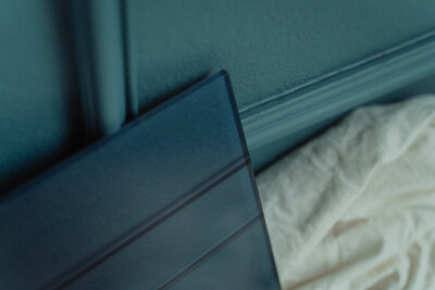 Close-up of a modern acrylic photo print, showing sleek polished edges, part of JPF Galleries’ statement wall art collection.