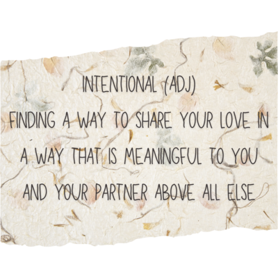 definition for an intentional wedding