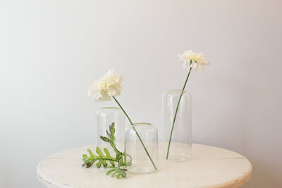 TE Inventory-Clear Glass Bud Vases Modern 023