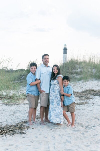 Beach family savannah ga photography session by Tiffany Bradley