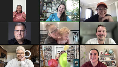 Virtual meeting of Rising Tide leaders on zoom
