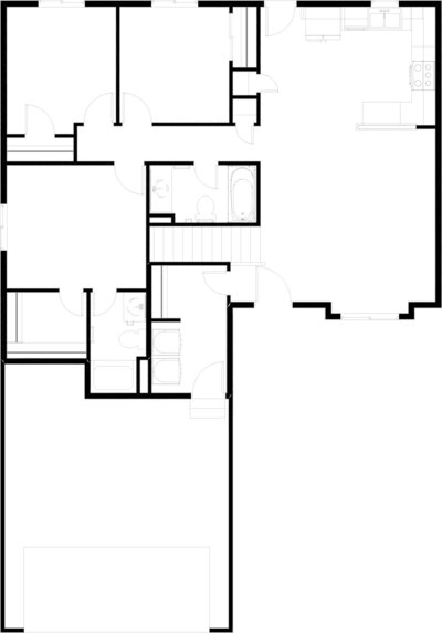 The floor plan and house plan for a home currently for sale in Lincoln, NE built by Hartland Homes an award-winning local home builder for over 40 years.