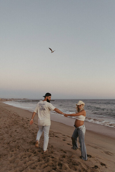 huntington beach maternity session