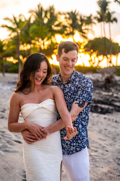 hawaii couple photography after proposal