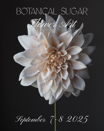Sugar craft flower design in a Dutch Masters style