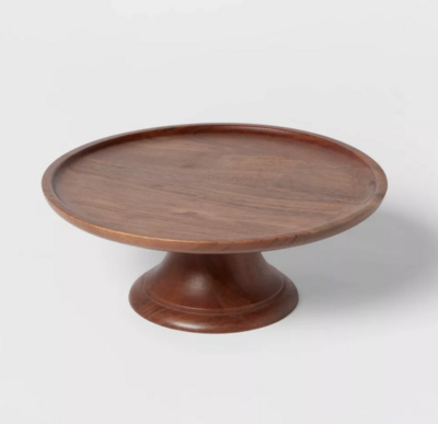 wooden cake stand
