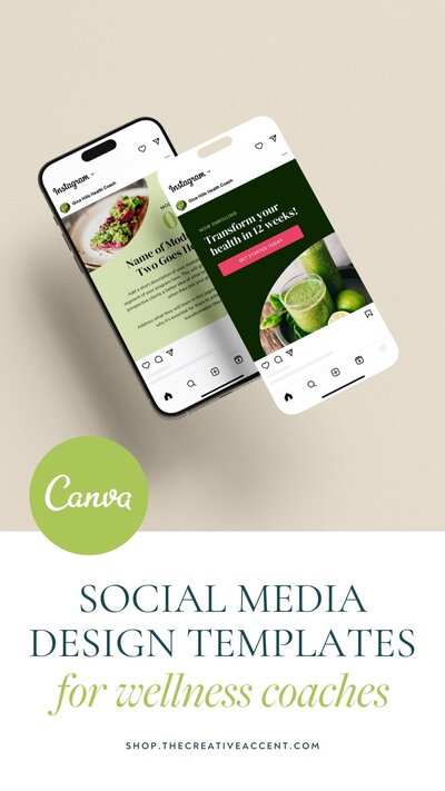 instagram story templates for health and wellness coaches