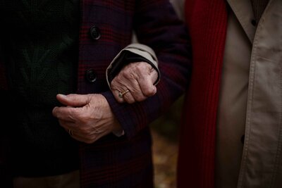 Holding hands
