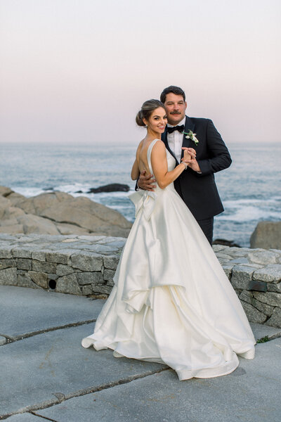 Oceanside wedding at The Viewpoint Hotel in York Maine