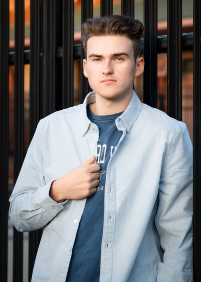 Senior Portrait Boy Outdoors Wallingford CT