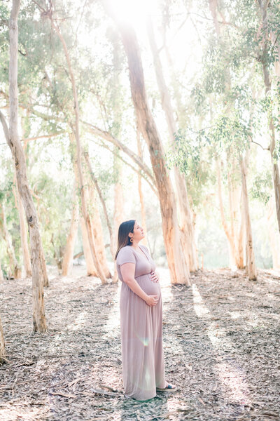 Pregnant Mama. Maternity photos taken at Serrano Creek Park in Lake Forest California by Amy Captures Love