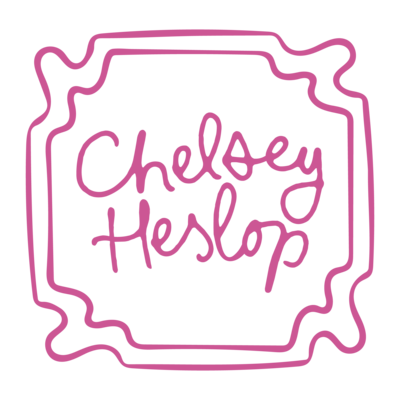 Chelsey Heslop stamp logo plum