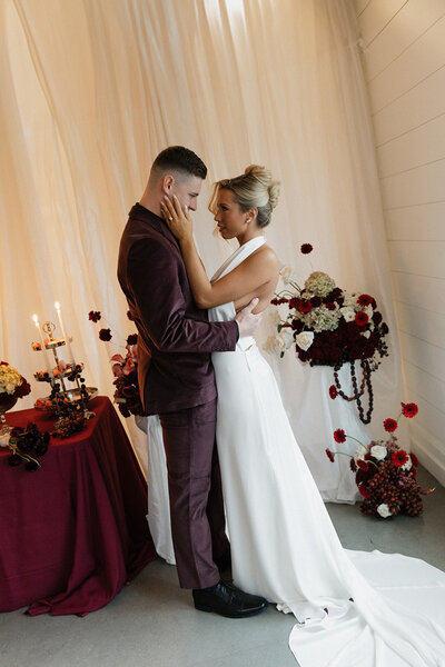 Zionsville wedding planner setting up a luxury event