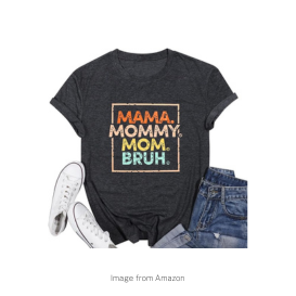 Mom Graphic Short Sleeve Crewneck T-Shirt