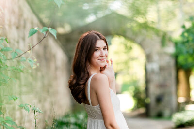 Mount Assis gardens senior portrait session