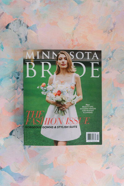 Minnesota Bride Jennifer Sanders Photography Published in Magazine 2024