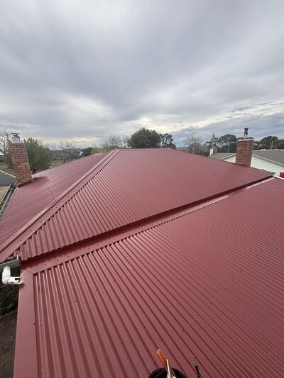 Finished product of a re roof project by britton roofing in south west victoria