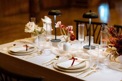 luxury wedding tablescape designed by AK Events Co