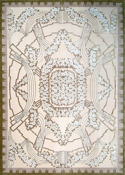Andonian Collection, Art Deco Style Wool & Silk ACS30