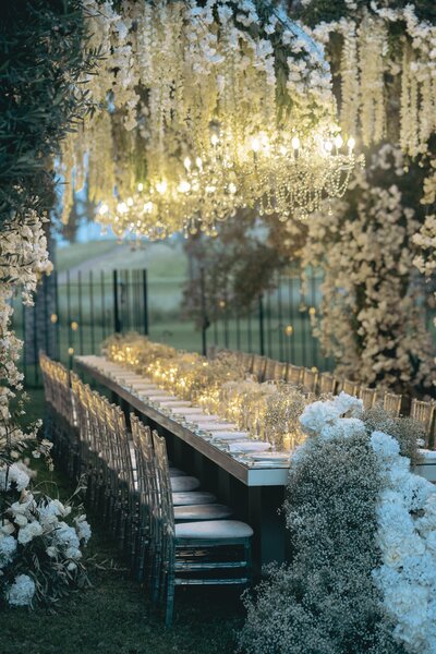 Wedding Reception Table at Amanjena