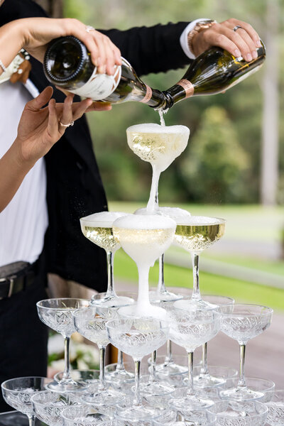 Champagne Tower Little Bar Cart Sunshine Coast