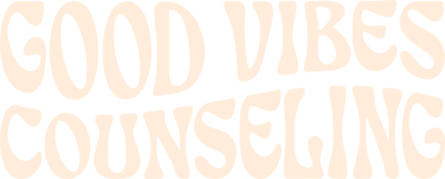 Good Vibes Counseling Logo, which links to the website home page