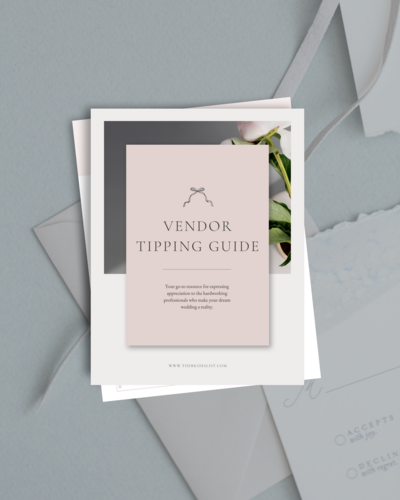 The Bride's List free wedding planning checklist resource for brides.