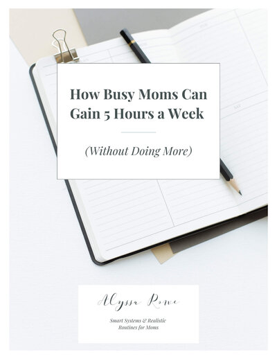 how busy moms save five hour a week to simplify life. three real examples of how moms simplify their lives with one free tool. by alyssa rowe.