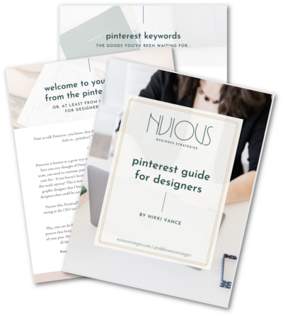 Nvious Opt-in on Pinterest for Designers