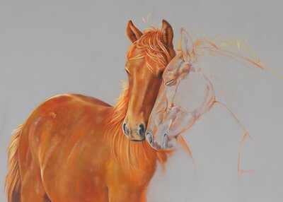 Herd series -_remember_Karen-Osborn-Extraordinary-Female-Equine-Artist-Paard-Verzameld-