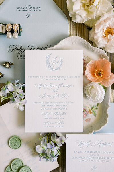 Gainesville GA semi-custom wedding invitations