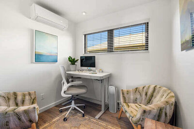 Therapy room for mental health or counseling appointments