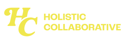 Holistic Collaborative alternate logo neon yellow