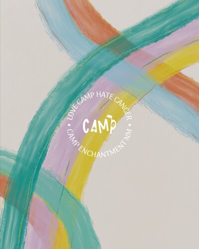 Camp Enchantment rebrand bright joyful childrens brand logo design