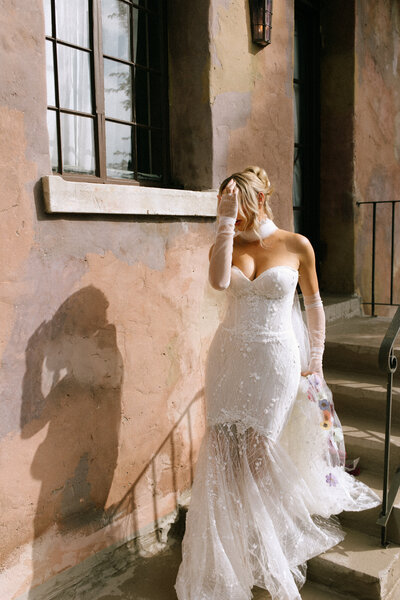 high-end bridal shots in Milan Italy