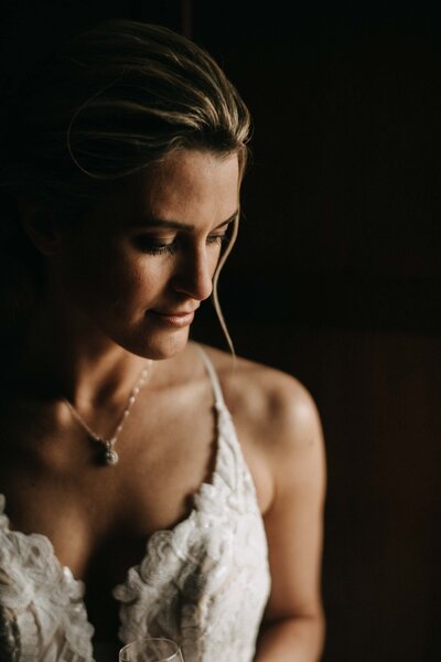 intimate wedding the lazy olive bride portrait