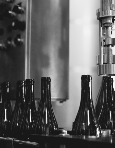 Crossflow filtration unit connected to wine tank in Paso Robles