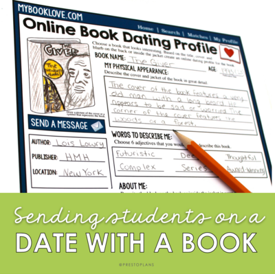 Date with a book activity