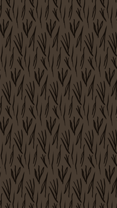 Organic leaf pattern in brown
