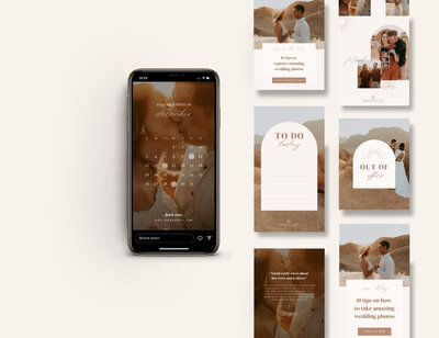 Boho Instagram templates for photographer