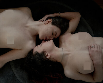 intimate couple boudoir shoot