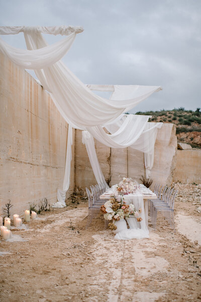 The Lane quarry wedding editorial mallorca