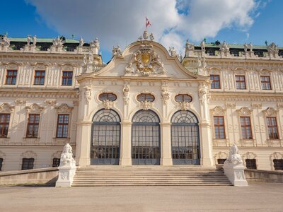 Garden wedding venue Belvedere palace in Vienna